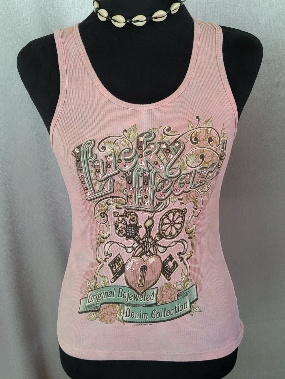 Pink Graphic Tank Top